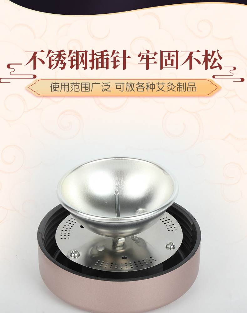 Moxa Lotus Burner Ai Lian Jiu Palace-Style Moxibustion Box with Smoke Filter for Home Warming Therapy quality and texture