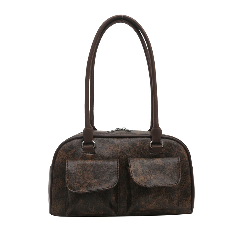 Bolso de Axila Brillante con Doble Bolsillo de PU para Trabajo y Uso Diario image 7