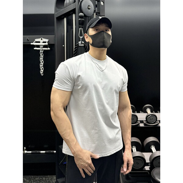 Universal sports solid color casual trend base short sleeve T-shirt…