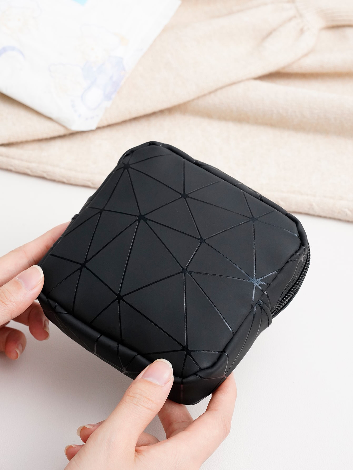 Bolsa organizadora para toallas sanitarias, portátil