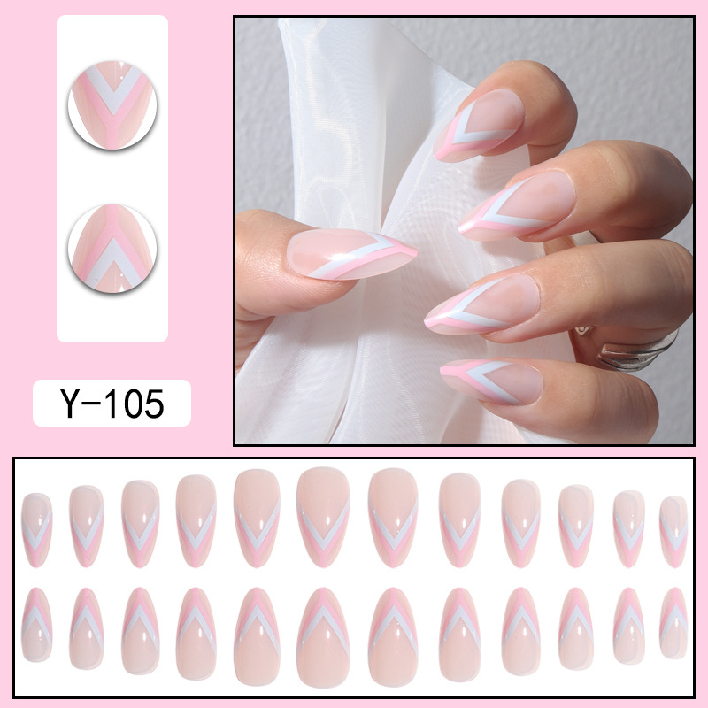 Simple Style Gradient Color Plastic Nail Patches 1 Set display picture 21