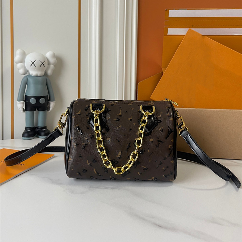 Nueva bolso de cuero de mujer bolso de mano gran flash speed20 bolso de almohada de Boston bolso de hombro de moda bolso mochila