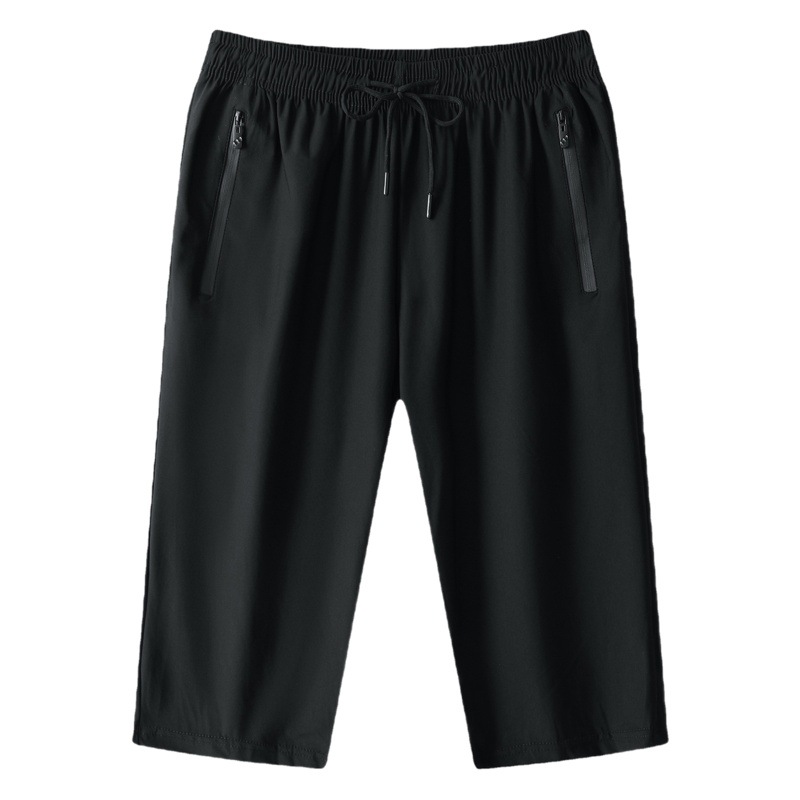 Pantalones cortos verano hombres seda de hielo secado rápido pantalones casuales puesto de verano Pantalones rectos Pantalones deportivos de los hombres al por mayor