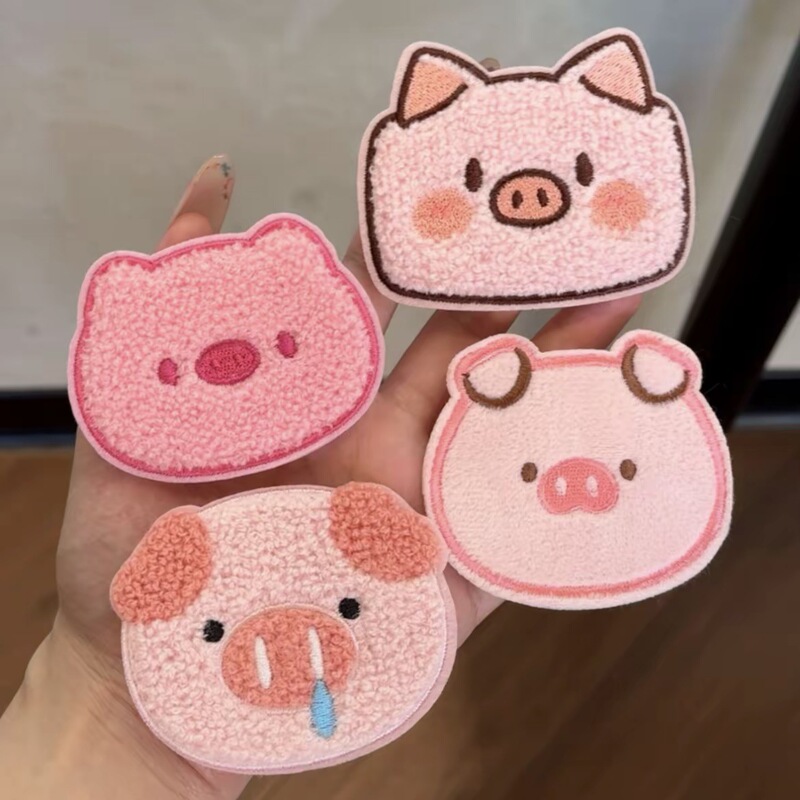 Cute Pig Cartoon Hair Stickers for Girls, Super Adorable Seamless Hair Tidying Tool, Pig Head Forehead Hair Patch Cute Pig Cartoon Hair Stickers for Girls, Super Adorable Seamless Hair Tidying Tool, Pig Head Forehead Hair Patch