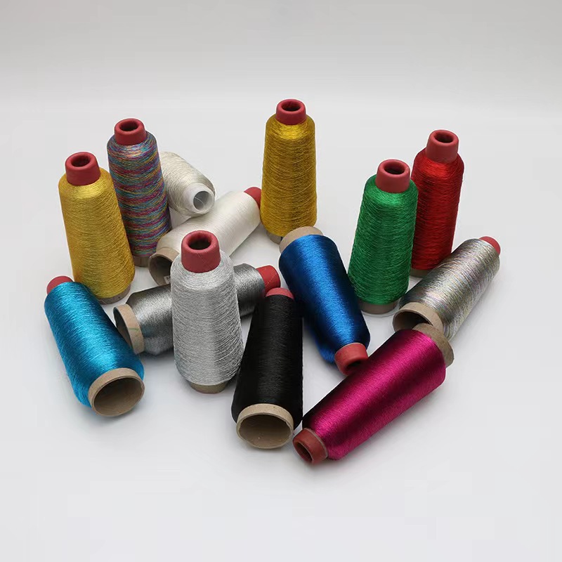 电脑绣花线织带花边金银丝线针织经编花式纱线