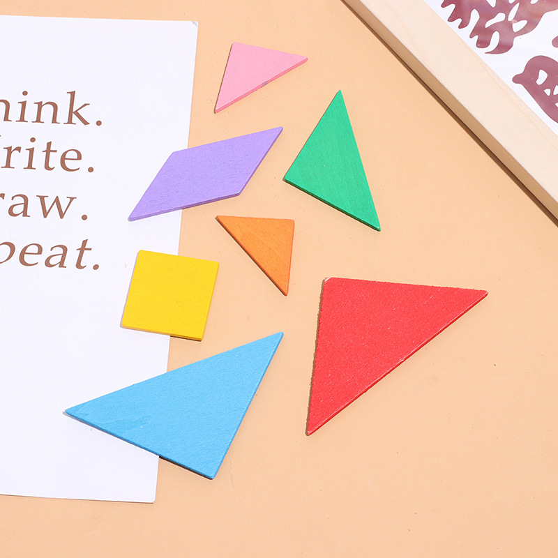 工場直販卸売 七巧板 おもちゃ 木製 クラシック 知育パズル 組み立て式 知育玩具 専門教材