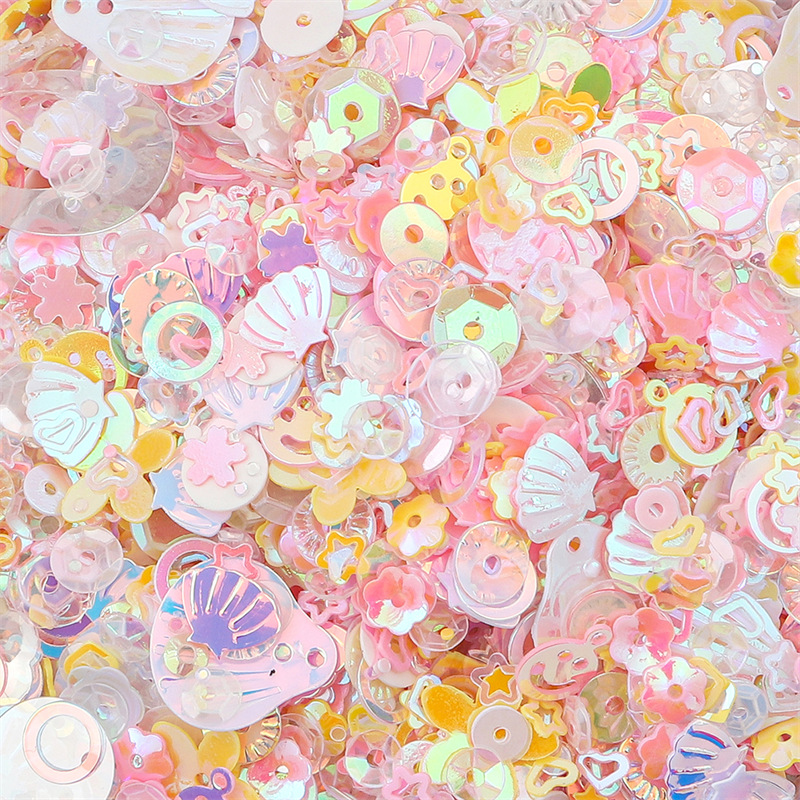 Color plateado lentejuelas nido pieza flash DIY material decorativo ropa Ropa Accesorios hecho en casa pendientes materiales accesorios image 20