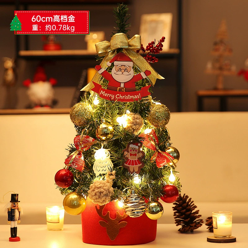 Mini Christmas Tree Pack, 30 / 45 / 60 cm, PVC or PE, 12 pcs per bundle