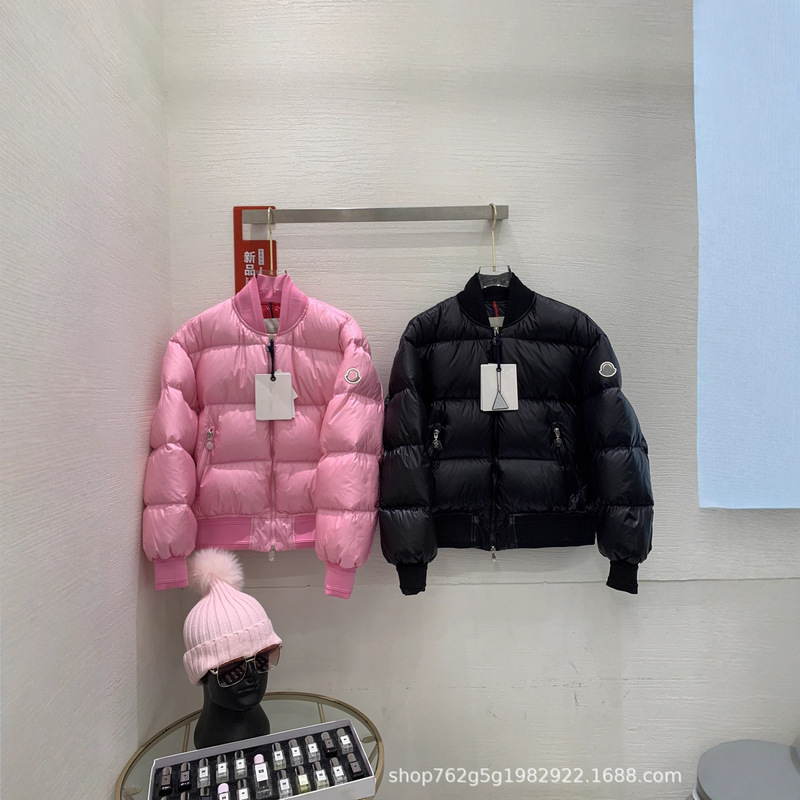 Correct Version 25 Autumn and Winter Mengjia Star Same Style Quilted Soft Shell Fabric down Bomber Jacket Daily Ins