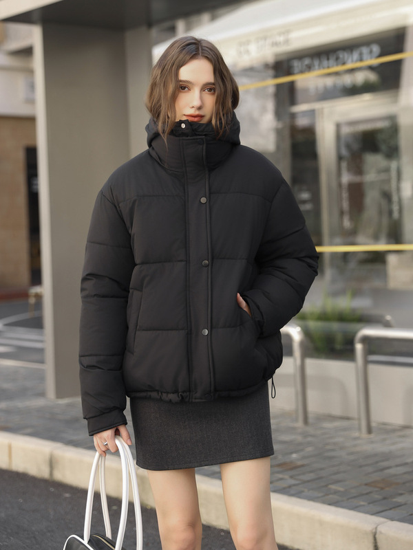 棉衣女拆卸帽2025冬季羽绒棉服韩版宽松双面穿加厚短款小棉袄外套|undefined