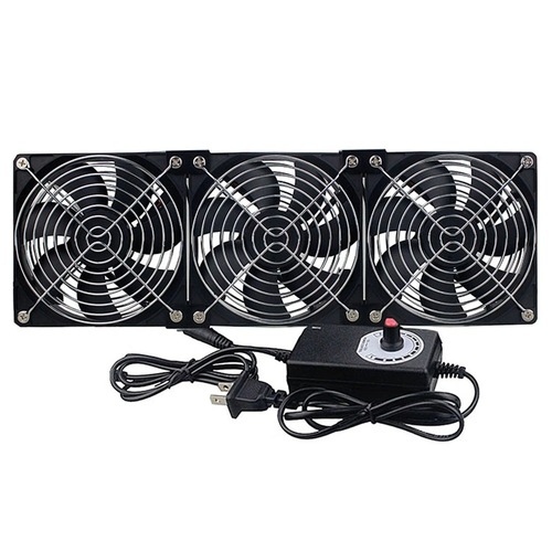 Factory direct supply 12cm adjustable speed large air volume exhaust fan 220V cabinet computer graphics card router cooling base
