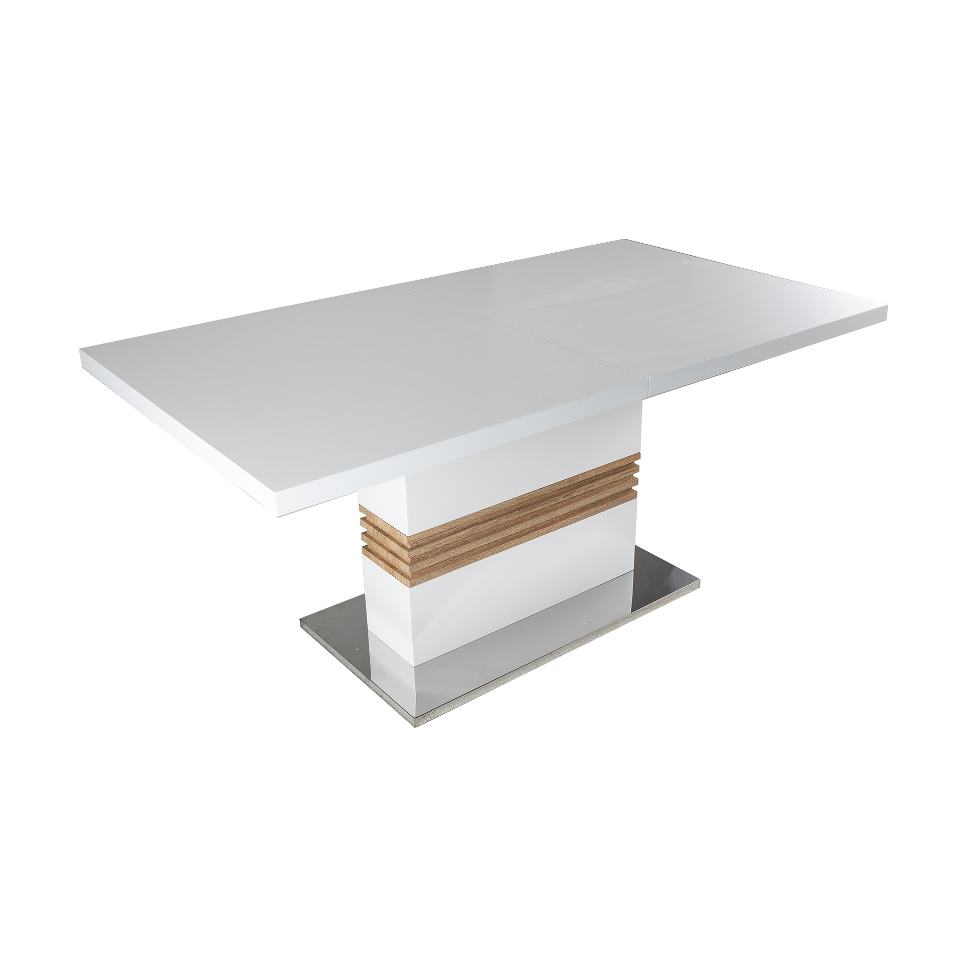 Mesa de Comedor Extensible de Madera Maciza para Restaurante