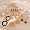 Small design ear clips from pearl, universal earrings, no pierced ears, simple and elegant design, wholesale