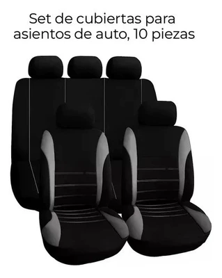 Cross-Border Fabric Car Seat | Universal seat cover - gray-2-piece-set-front-single-seat