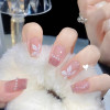 Long mountain tea, removable fake nails for manicure, mid-length, internet celebrity