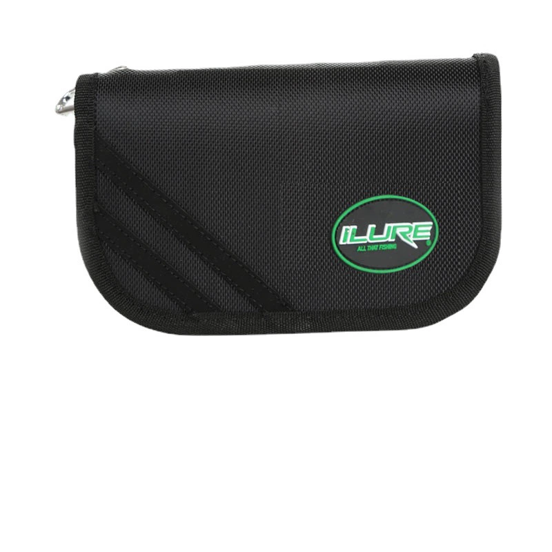 爱路亚 Fishing gear bag, multi-layer canvas storage bag, small accessories package, iron plate lead fish, sequin lead head hook, soft bait