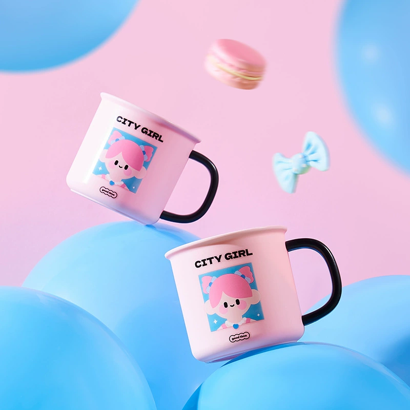 Мальчики девушки милые домашние портативные пластиковые мойки чашки портативные бытовая ванная комната щетка чашка пара зубная щетка чашка