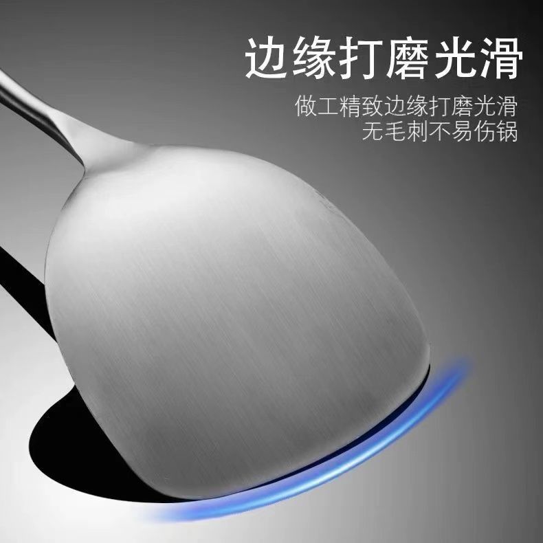 家庭用キッチン調理用ステンレス鋼スパチュラ厚みのある木製ハンドルスパチュラキッチン調理用スパチュラマッチング器具|undefined