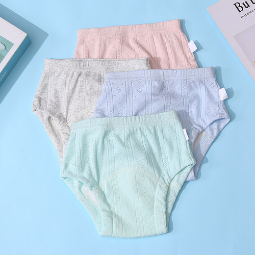 Infant and toddler toilet training shorts summer baby hand washable four-layer gauze briefs infant training pants
