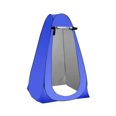 toilet, quick-open and portable, Avtomobil dam çadırları - 54mm-thickened-bracket-export-quality-royal-blue-polyester-silver-coated-fabric-14m-window