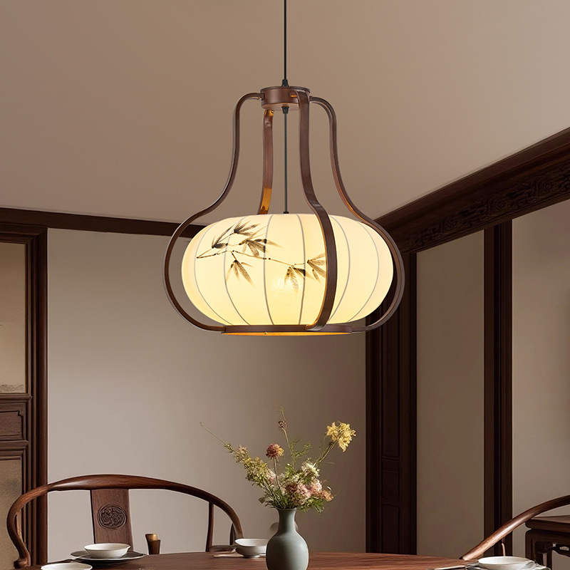 Dinastía Song estética restaurante candelabro estilo medieval retro madera sólida nuevo estilo chino Zen dormitorio estudio sala de té candelabro 488L