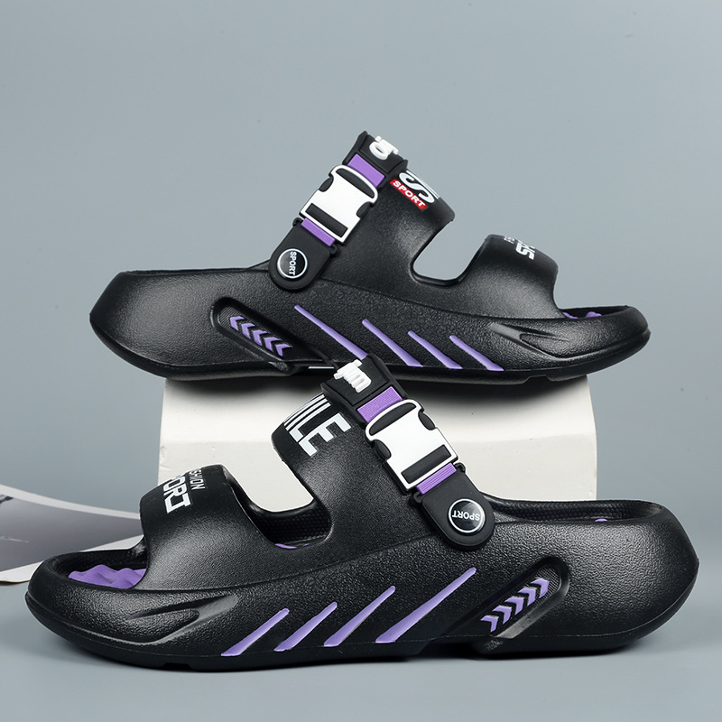 EVA deportivo de verano nuevo aumento de altura amortiguador antideslizante pisar mierda sensación de fondo suave al aire libre ocio trapos fríos para hombres