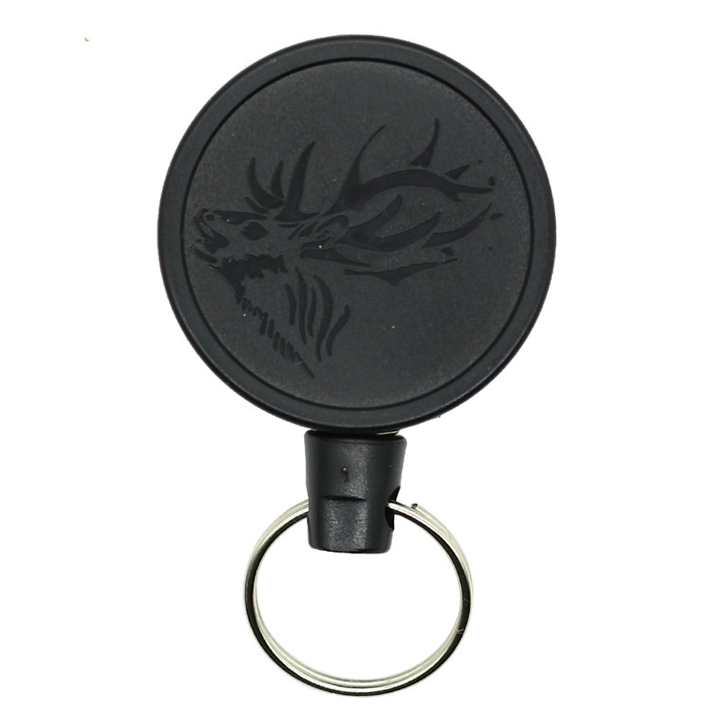 Fábrica de aleación de zinc fácil-Tire hebilla pistola gris hebilla telescópica fuerte tirador de alambre fácil-tirar del alpinismo alambre de acero herradura llavero