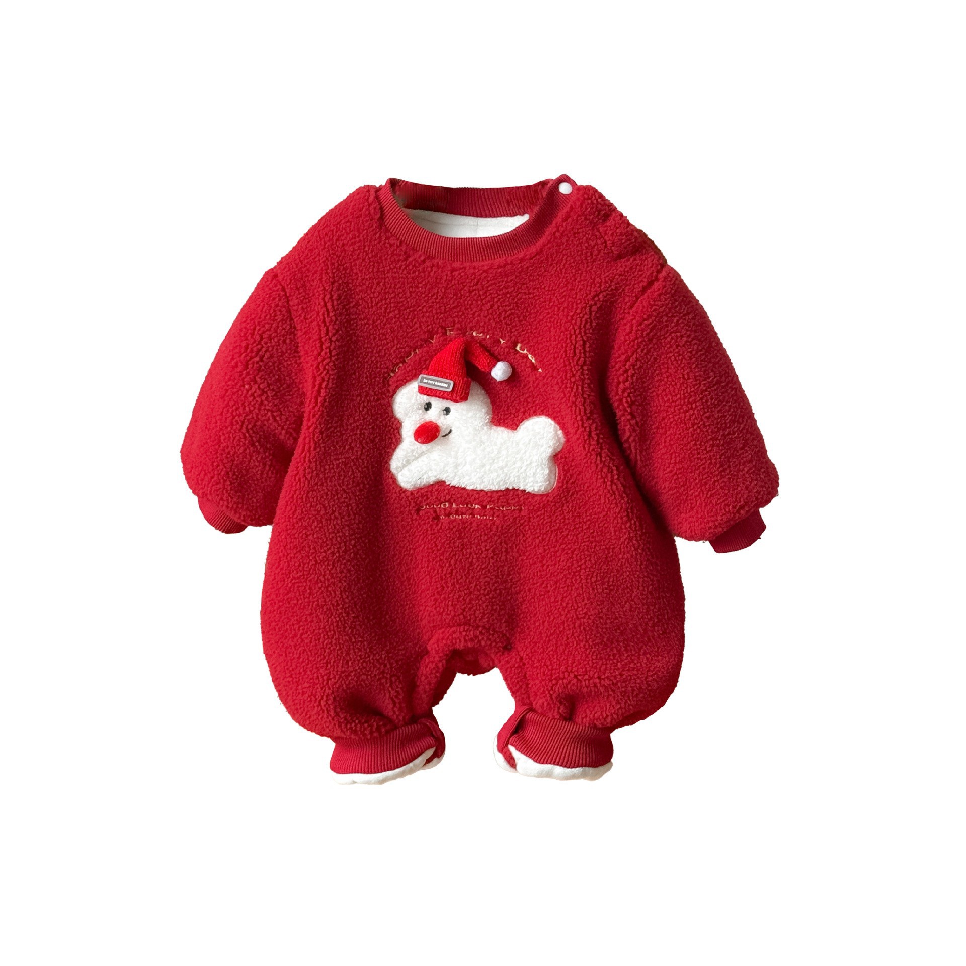 2024 nuevos productos de invierno ropa de bebé engrosamiento acolchado mono 0-2 años bebé lindo súper lindo abrigo de algodón