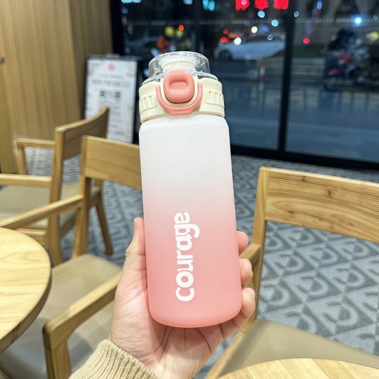 Sinbei transfronterizo tendencia de plástico de niñas tazas de agua portátiles para niños 800ml tazas de capacidad de la escuela de estudiantes hervidas