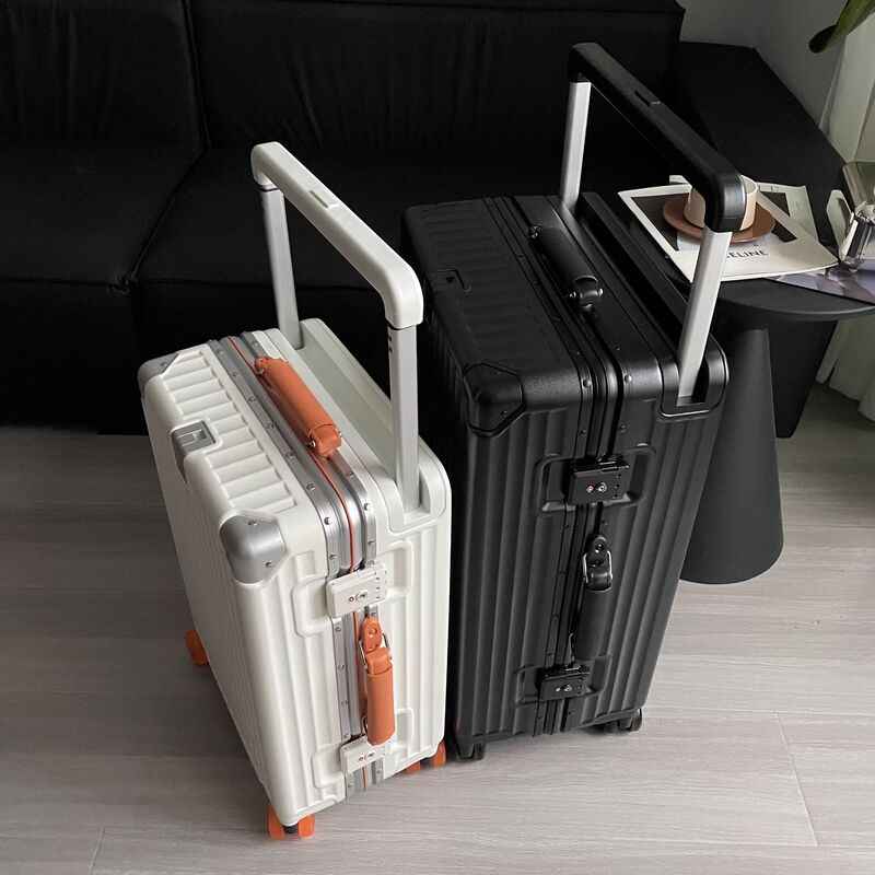 26-Inch New Export Japanese Wide-Handle Aluminum Frame Suitcase for Women, Small Size, Password Lock, Carry-On Luggage with Universal Wheels, Travel Suitcase for Men 26-Inch New Export Japanese Wide-Handle Aluminum Frame Suitcase for Women, Small Size, Password Lock, Carry-On Luggage with Universal Wheels, Travel Suitcase for Men