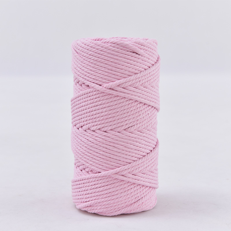 3mm cuerda de algodón colorido diy hecho a mano 4mm cuerda de tapiz cuerda tejida 5mm regalo cuerda de algodón decorativa cuerda de sombrero al por mayor
