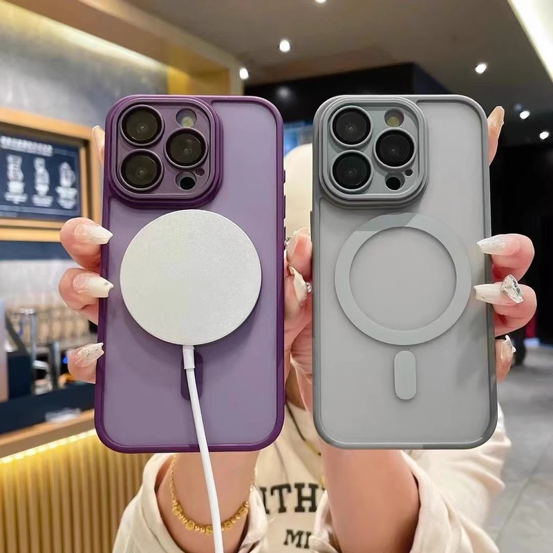 iphone16E スキンフィールつや消し磁気電話ケース Apple 17PROMAX アクリルオールインクルーシブチタン i15 ハードケースに適しています|undefined