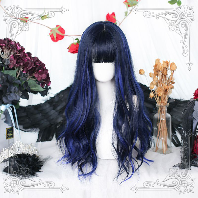 Parrucca sintetica naturale Lolita cos splendidi capelli ricci lunghi_voghion.com