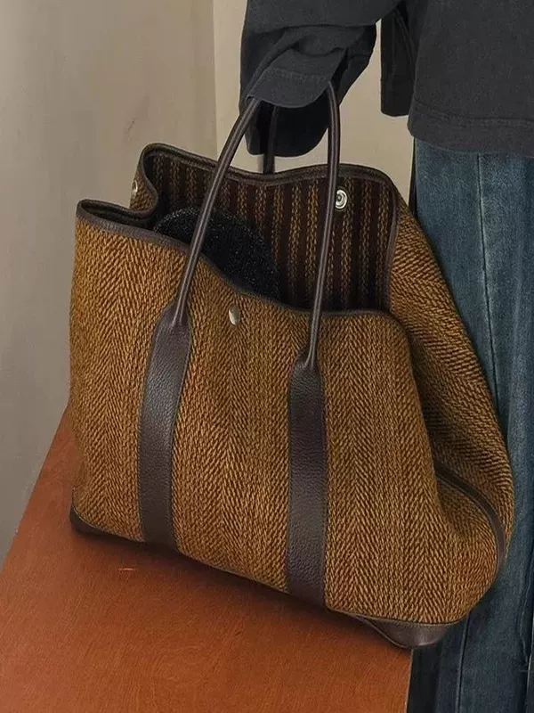 Capacious demi-season high quality one-shoulder bag, universal backpack