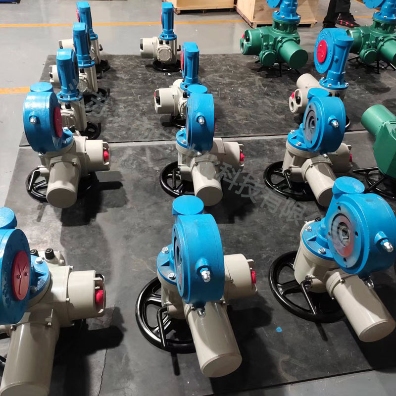 DZW多回转智能调节型带涡轮箱电动执行机构 开关型阀门电动执行器