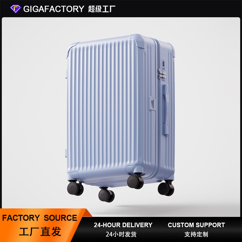 Reebok 20inch Carry-On Suitcase 24inch Student Password Lock Suitcase Travel Suitcase Leather Suitcase Trolley Case Sturdy and Durable