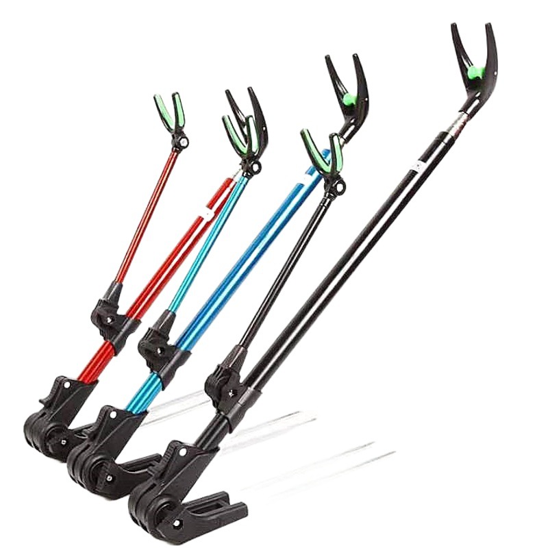 Bold Stainless Steel Bracket Fishing Rod Battery Rod Rod Rod Fishing Box Fishing Chair Dual-purpose Fishing Bracket Fishing Gear Supplies