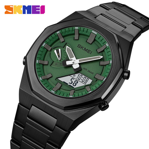 SKMEI watch men's fashion sports personality multi-faceted quartz watch shopee shopee