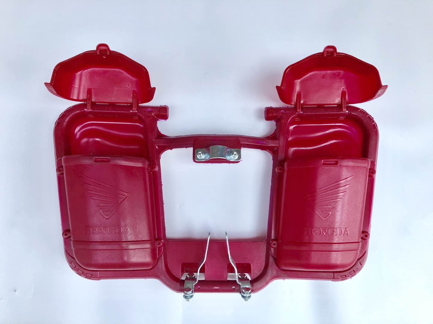 Motorcycle Bumper Frame with Lid Storage Box Jockey Car 125 Men's Motorcycle Modified Thickened Front Bars