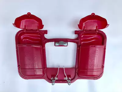 Motorcycle bumper: Lid Storage Box Jockey - iron-plastic-red-with-cover