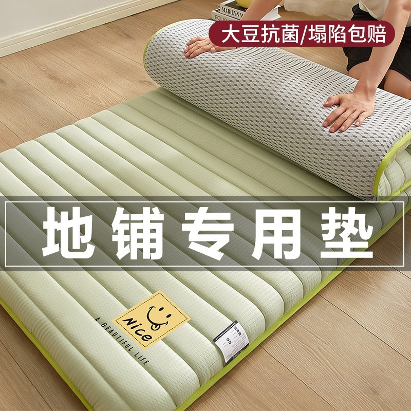Mattress Soft Cushion Floor Sleeping Mat Household Foldable Moisture-Proof Floor Mat for Single and Double Rental Use