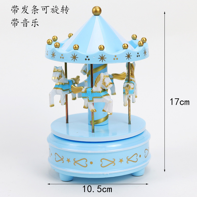 Carousel caja de música pastel de cumpleaños decoración niños niña corazón fiesta de cumpleaños regalo niña juguete