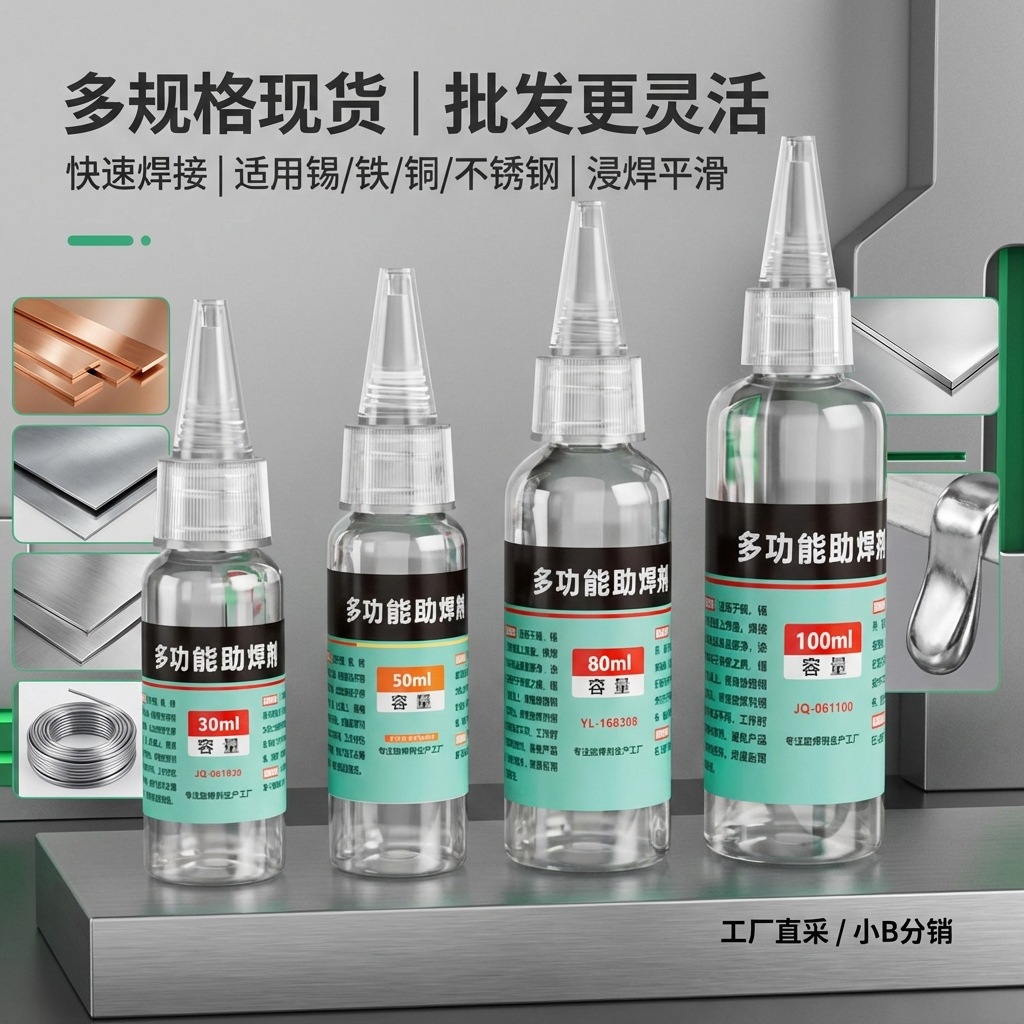 源头工厂助焊剂工程用助焊水焊锡水多功能不锈钢铜铁焊接剂助焊水