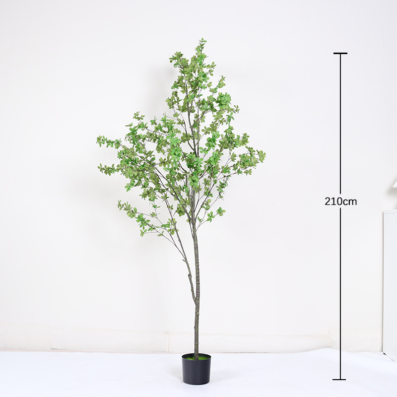 Simulación de plantas verdes de alto nivel de lujo ligero de plantas falsas biónicas interiores maceta sala de estar decoración paisajística de aterrizaje image 10