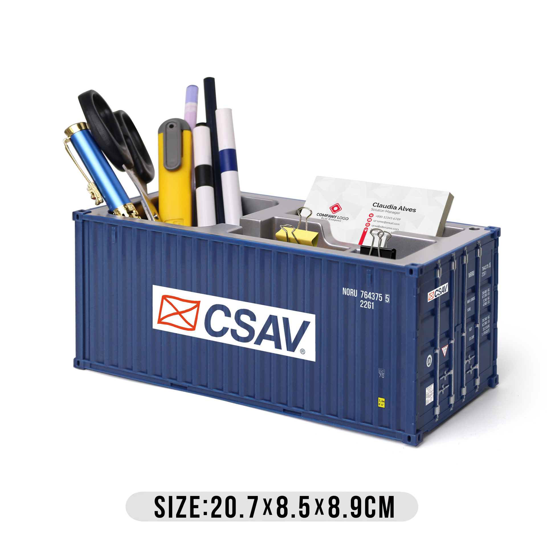 Caja de tarjetas de visita de América del Sur