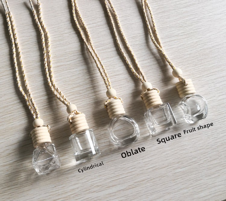 Bouteille de parfum de voiture, bouteille d'aromathérapie de voiture vide, pendentif de voiture créatif, pendentif de parfum suspendu, pendentif d'huile essentielle de voiture_voghion.com