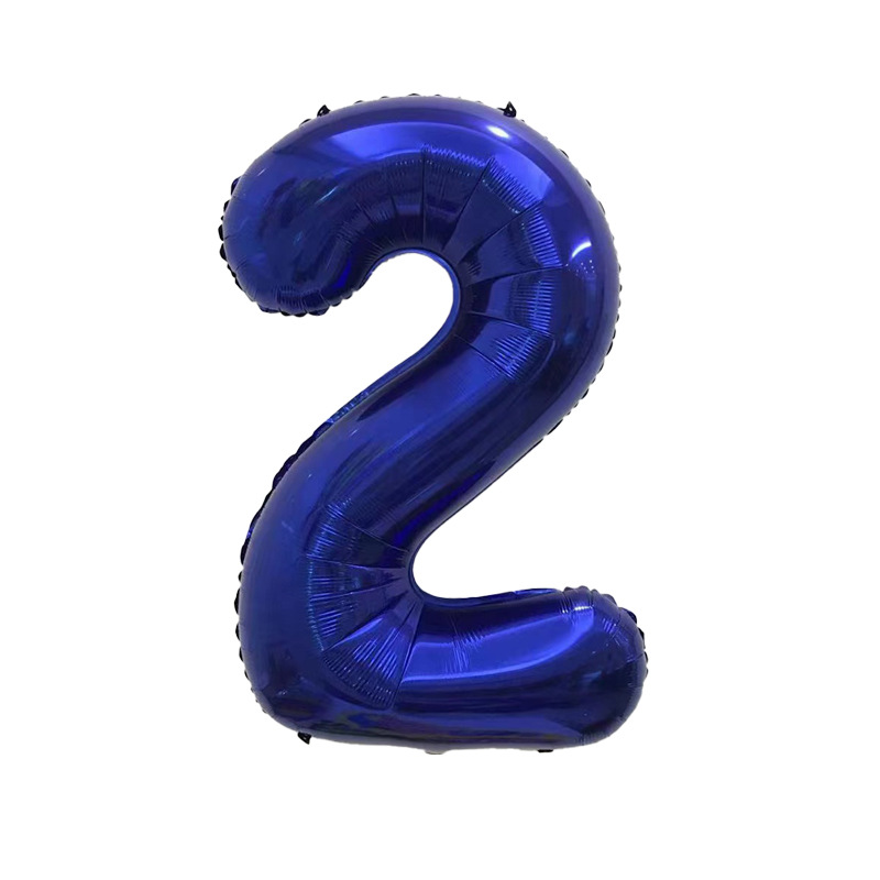 Versión americana verde digital flotante vacío globo de película de aluminio 32 pulgadas oro medio globo digital 34 pulgadas globo decoración al por mayor