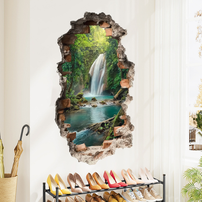 3d landskap väggdekal för vardagsrum och sovrum heminredning_voghion.com