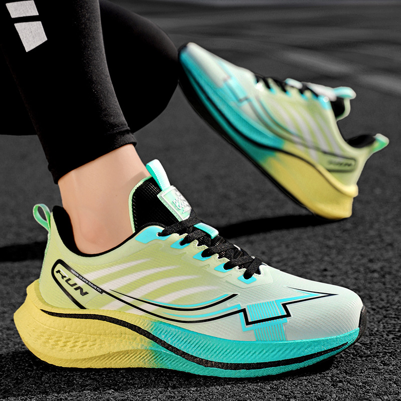 Comercio exterior 48 zapatos de corrida de carbono de cuero para hombres zapatos deportivos de maratón profesional zapatos de entrenamiento físico para estudiantes
