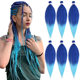 EZ wig fluffy soft chemical fiber hair big braid 26 inch 90g pvc double color flame retardant low temperature silk big braid